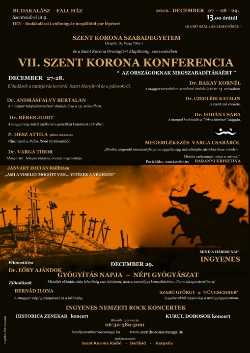 VII. SZENT KORONA KONFERENCIA - INGYENES !  - VII. SZENT KORONA KONFERENCIA